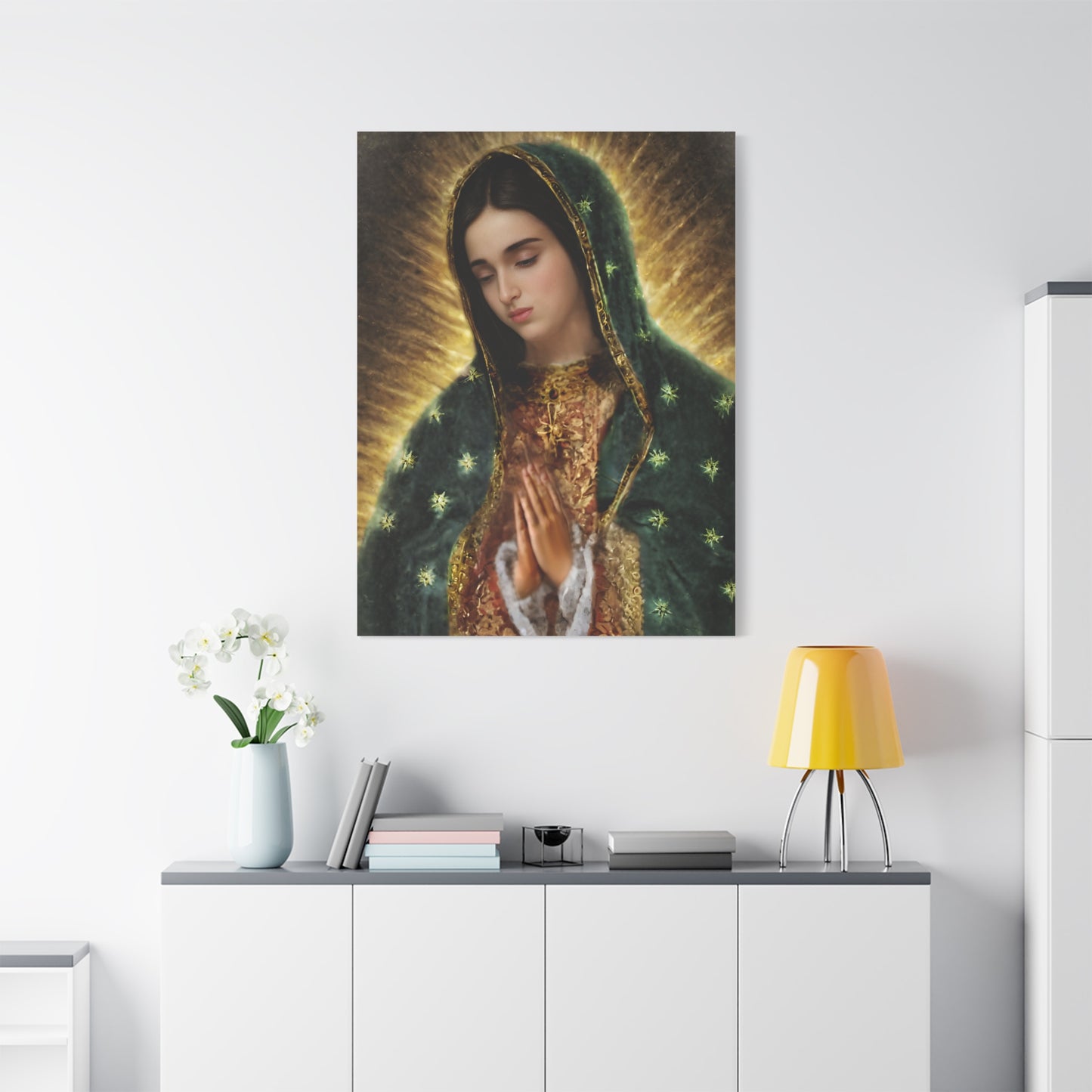 Ready to Hang - Our Lady of Guadalupe Catholic Canvas Wall Art, Christian Decor
