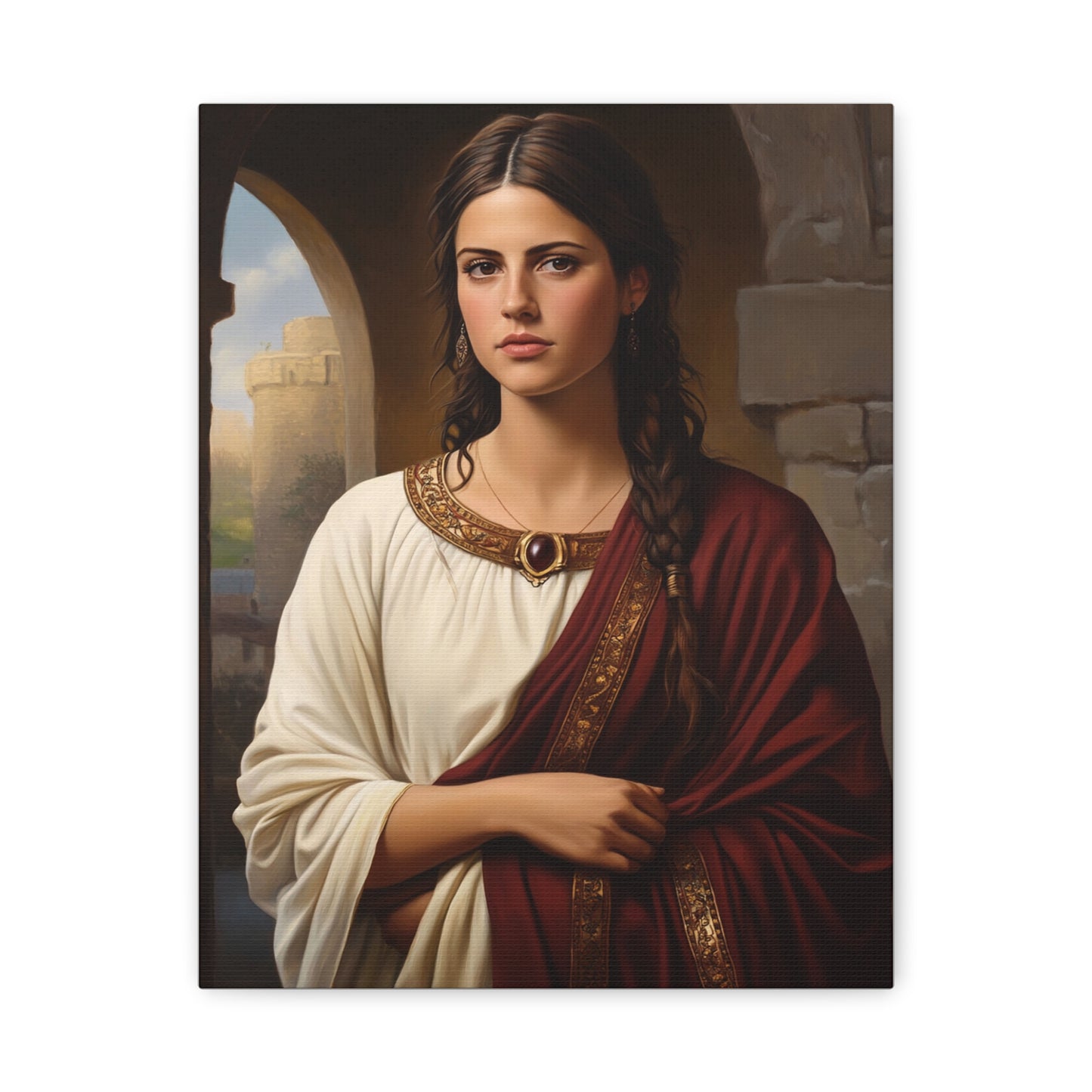 Ready To Hang - St. Quiteria Catholic Canvas Wall Art, Christian Decor