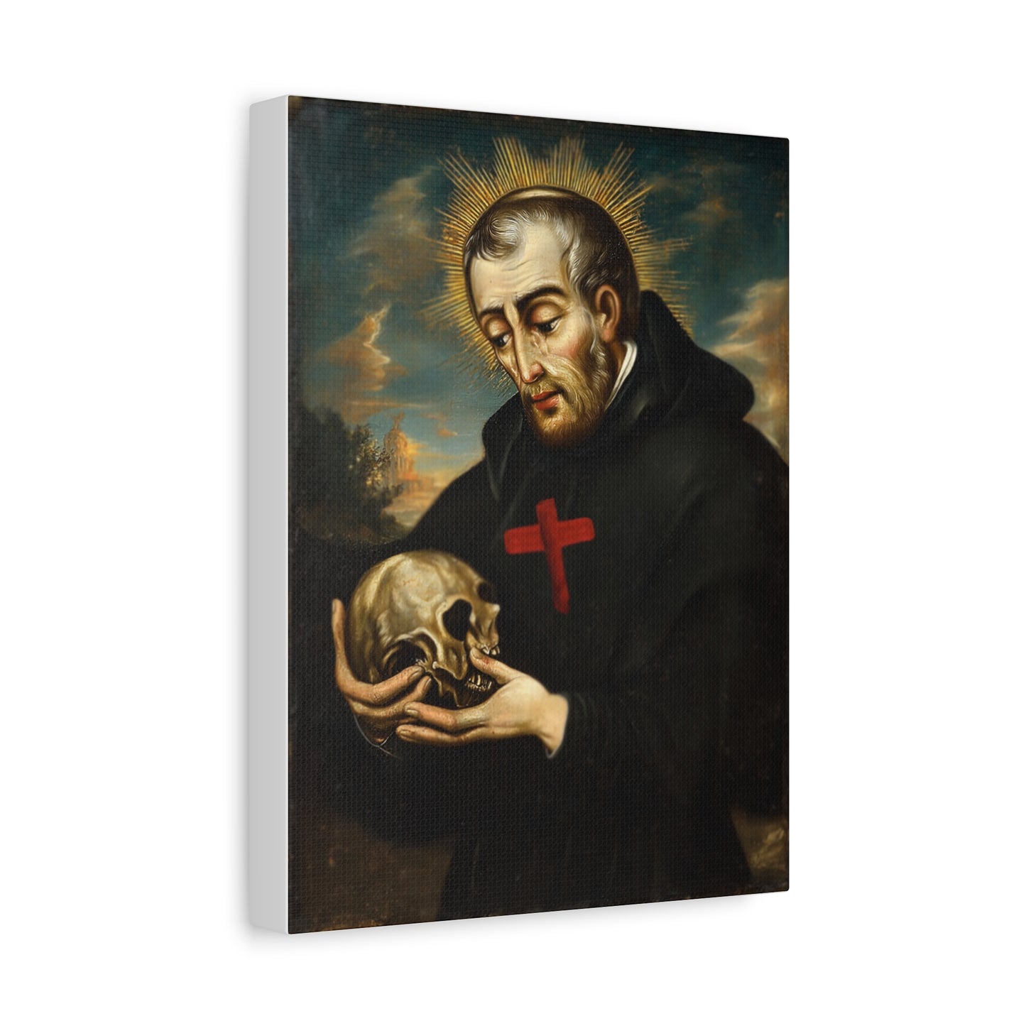 St. Camillus de Lellis Catholic Canvas Wall Art, Christian Decor