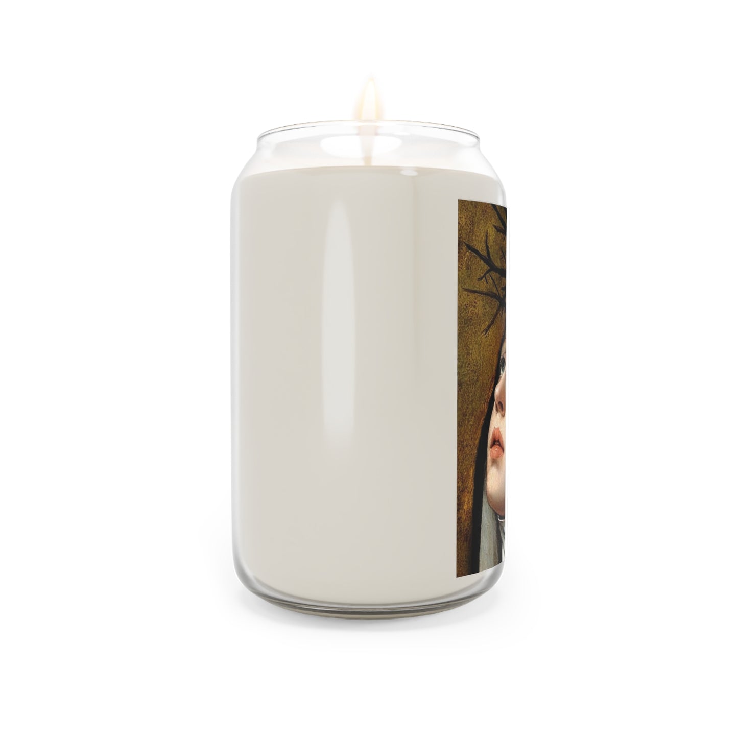 St Catherine of Siena Religious Catholic Serenity Scented Candle, 13.75oz | Relaxation Gift, Home Decor, Calm Atmosphere, Religious Decor