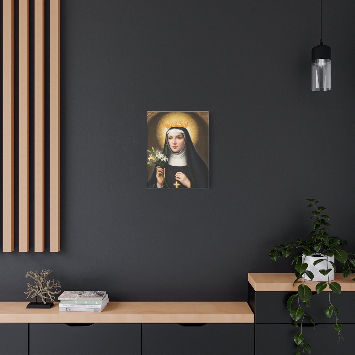 Ready to Hang - St. Patricia Catholic Canvas Wall Art, Christian Decor