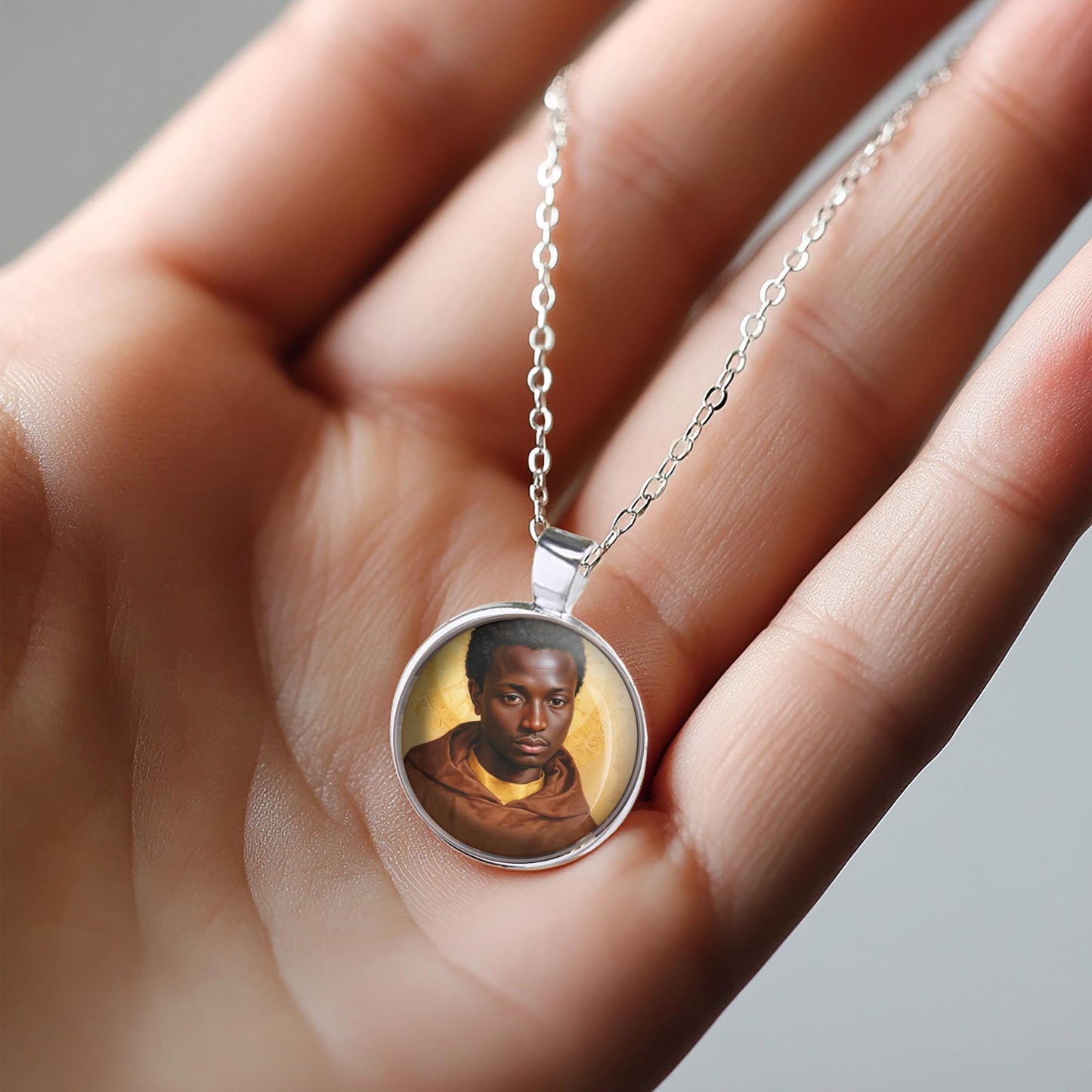 St. Martin de Porres Catholic Medal Dominican Order Brother Pendant Necklace