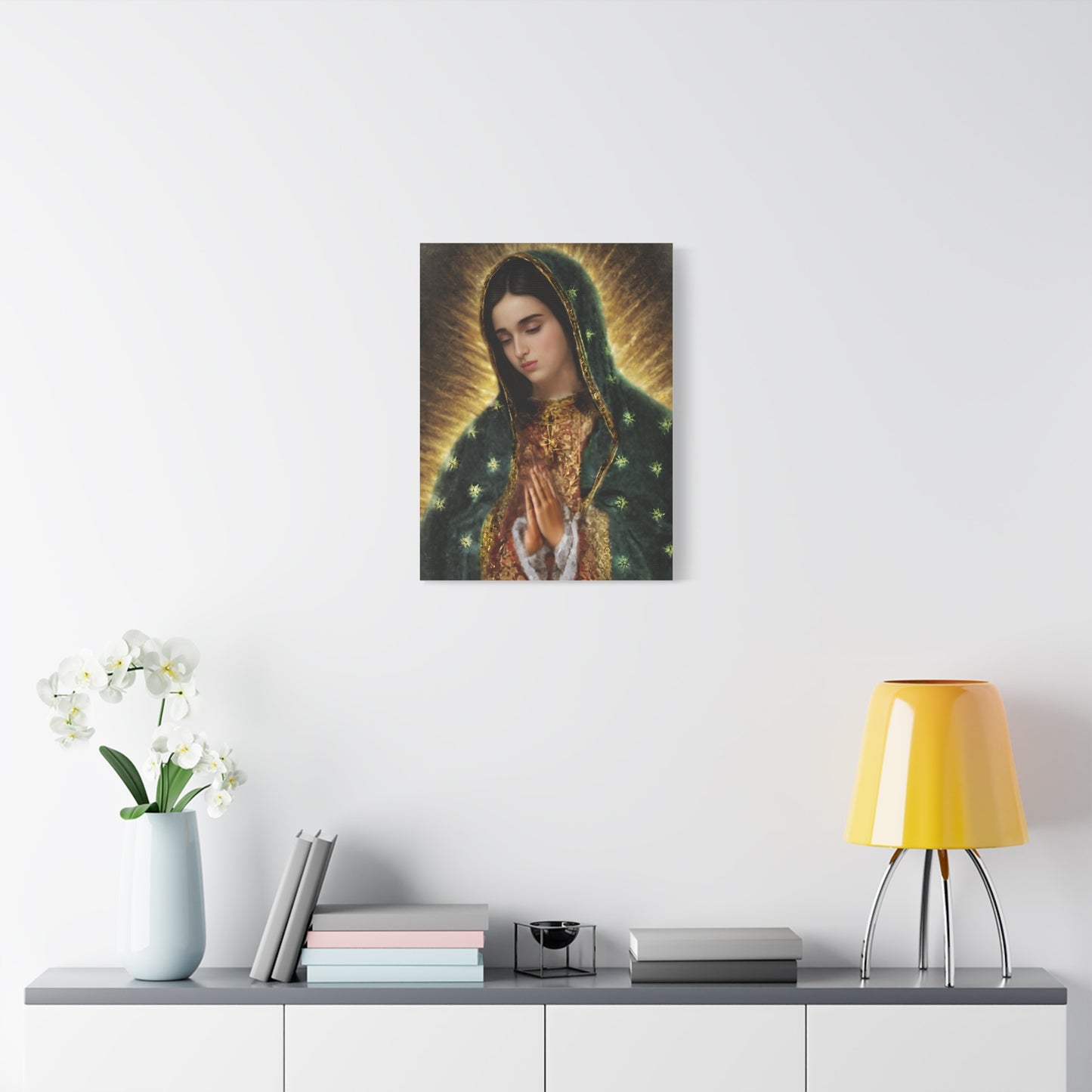 Ready to Hang - Our Lady of Guadalupe Catholic Canvas Wall Art, Christian Decor