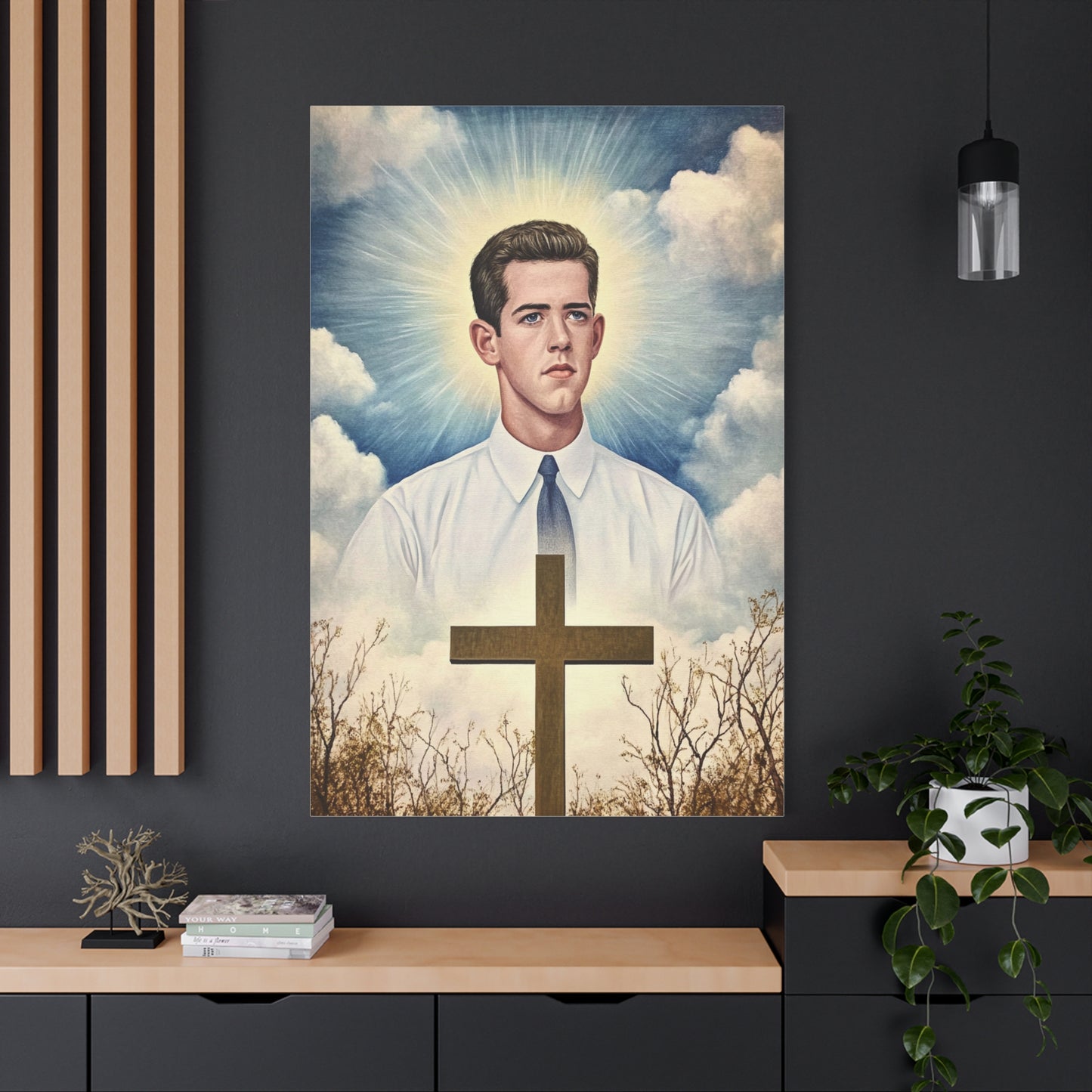 Bl. Alberto Marvelli Canvas Print, Catholic Decor Wall, Gift Religious Christian