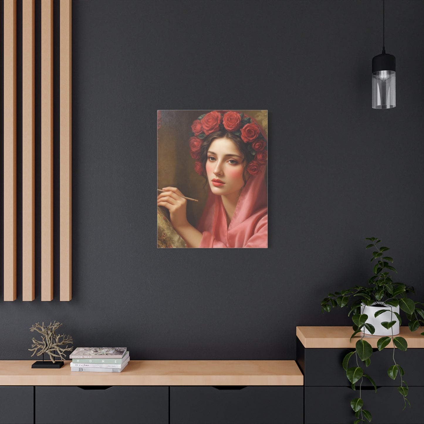 Ready To Hang - St. Rosalia Catholic Canvas Wall Art, Christian Decor