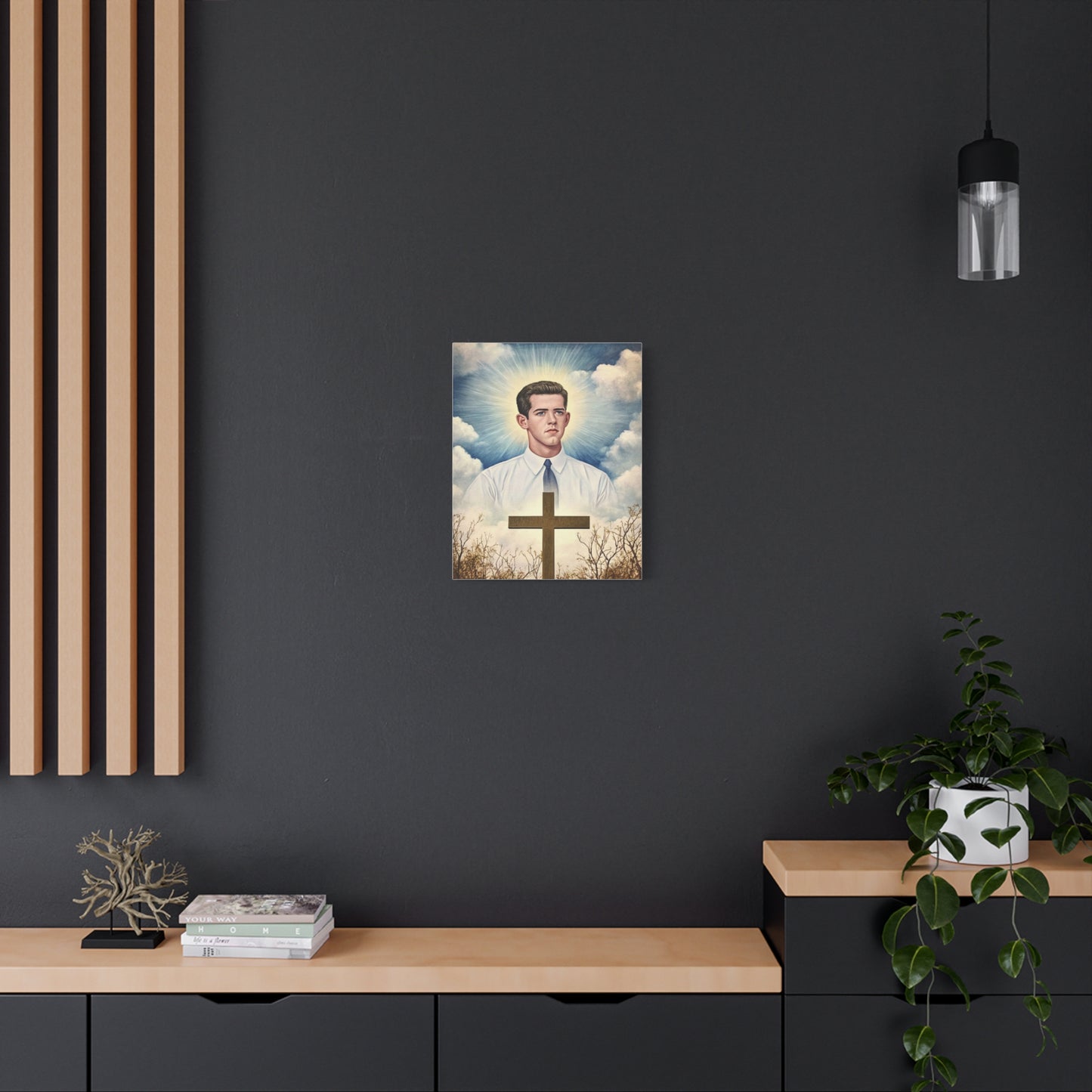 Bl. Alberto Marvelli Canvas Print, Catholic Decor Wall, Gift Religious Christian