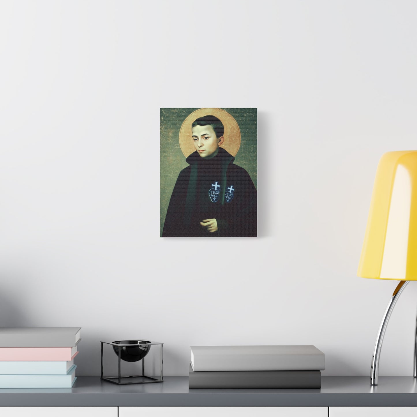 St. Gabriel Our Lady of Sorrows Catholic Canvas Wall Art, Christian Decor