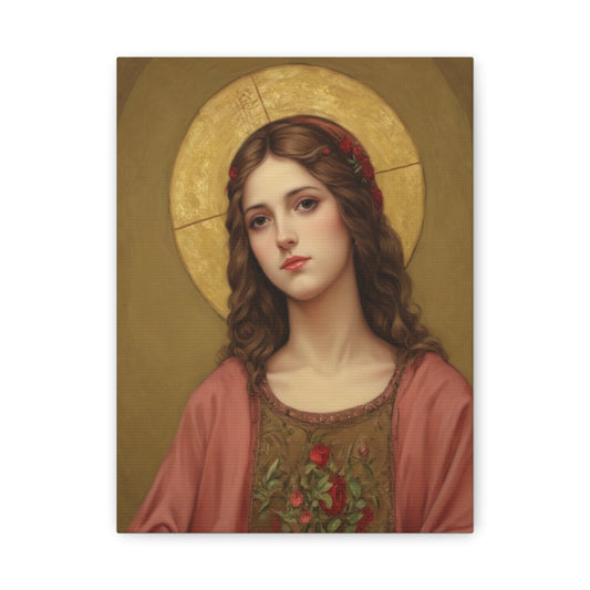 St. Eulalia of Merida Catholic Canvas Wall Art, Christian Decor
