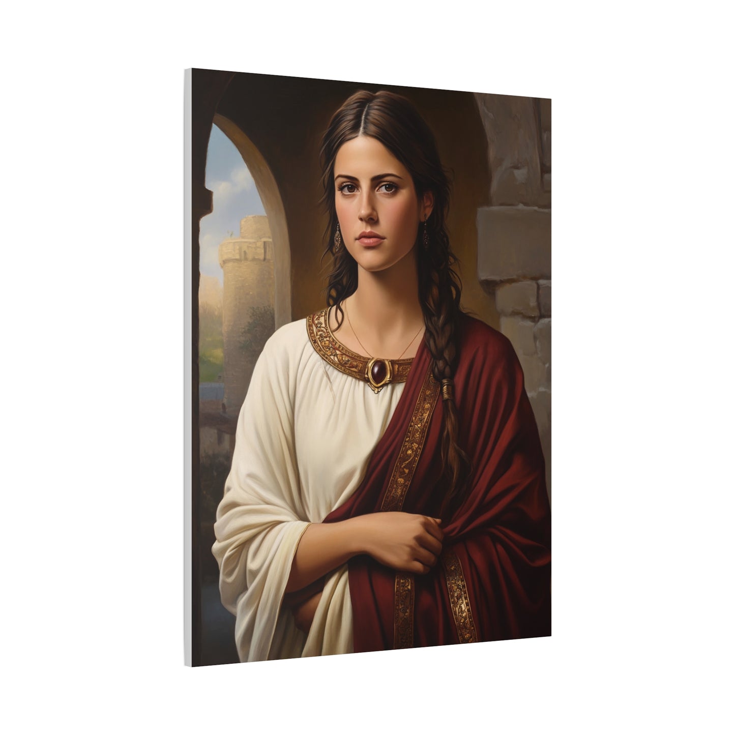 Ready To Hang - St. Quiteria Catholic Canvas Wall Art, Christian Decor