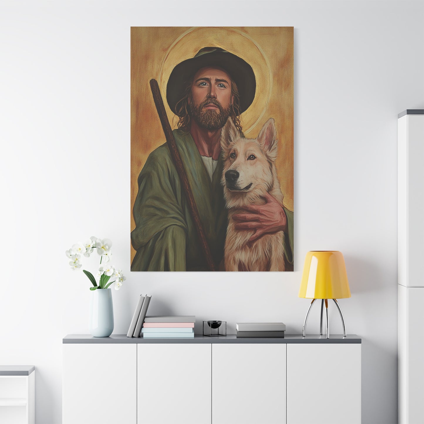 Ready To Hang - St. Roch Catholic Canvas Wall Art, Christian Decor