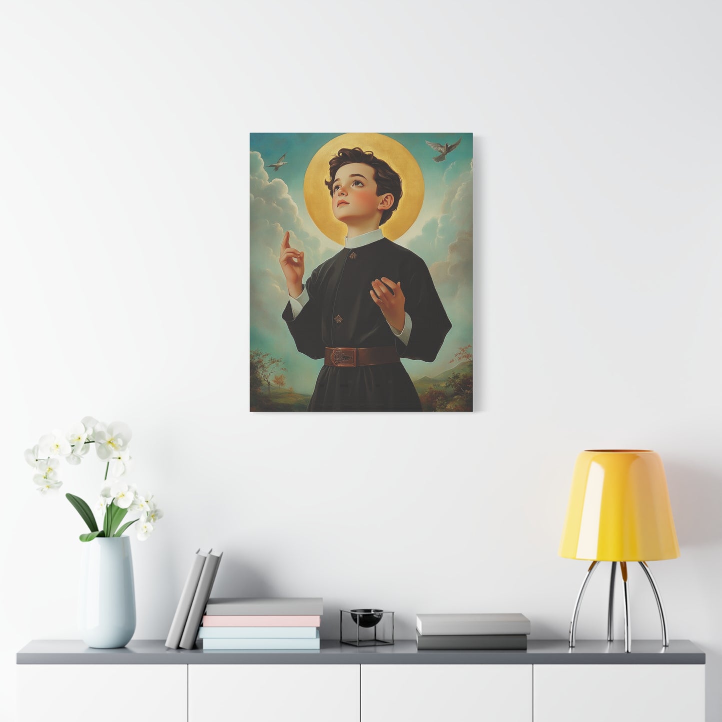 St. Dominic Savio Catholic Canvas Wall Art, Christian Decor