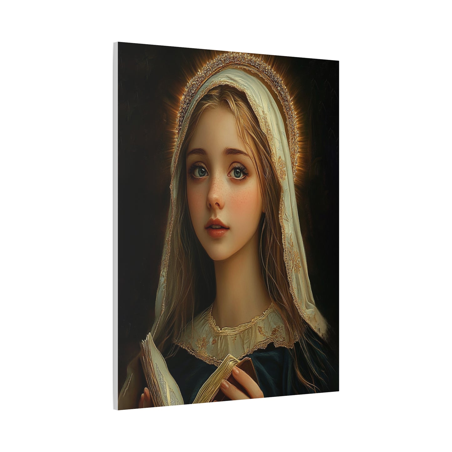 St. Hildegard of Bingen Catholic Canvas Wall Art, Christian Decor