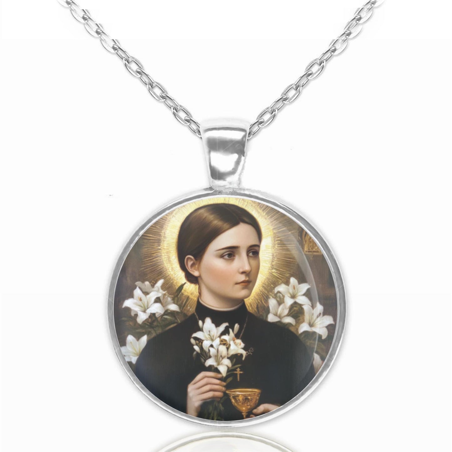 St. Gemma Galgani the Flower of Lucca Religious Necklace