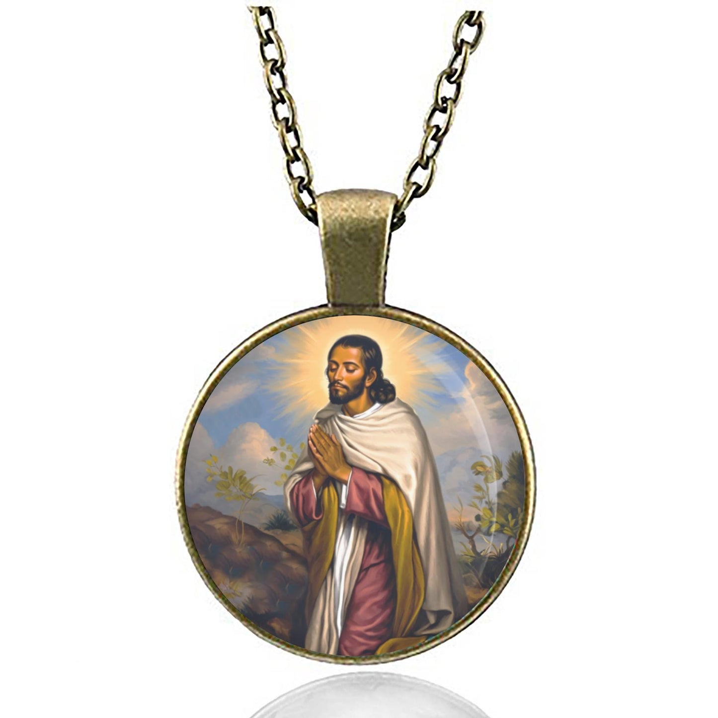St. Juan Diego Religious Medal Necklace Pendant