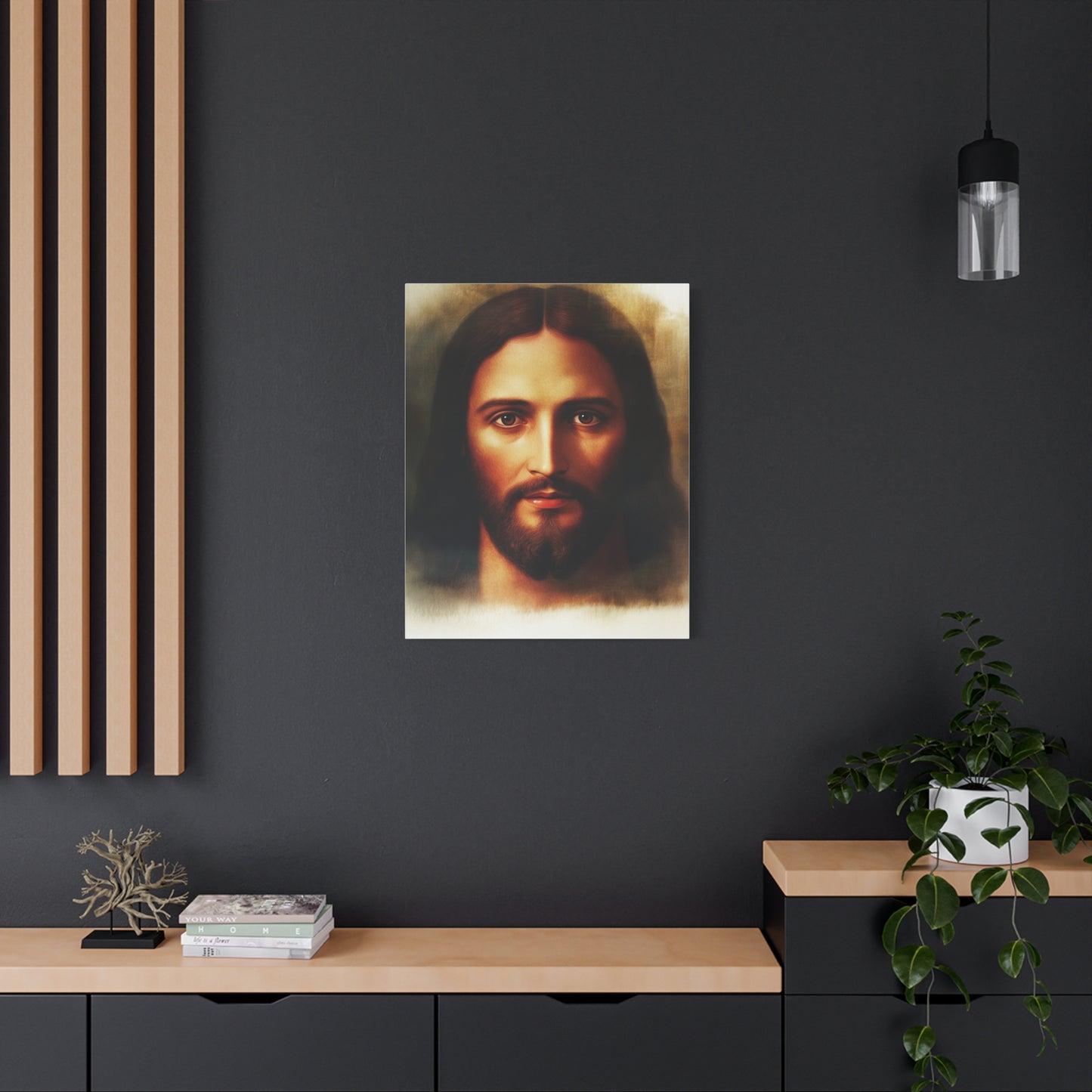 Jesus Holy Face Catholic Canvas Wall Art, Christian Decor
