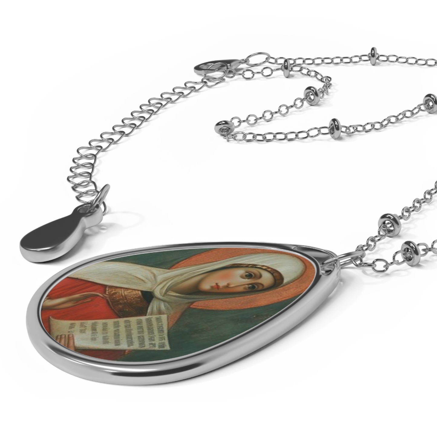 St. Amalberga of Maubeuge Necklace Drop Pendant