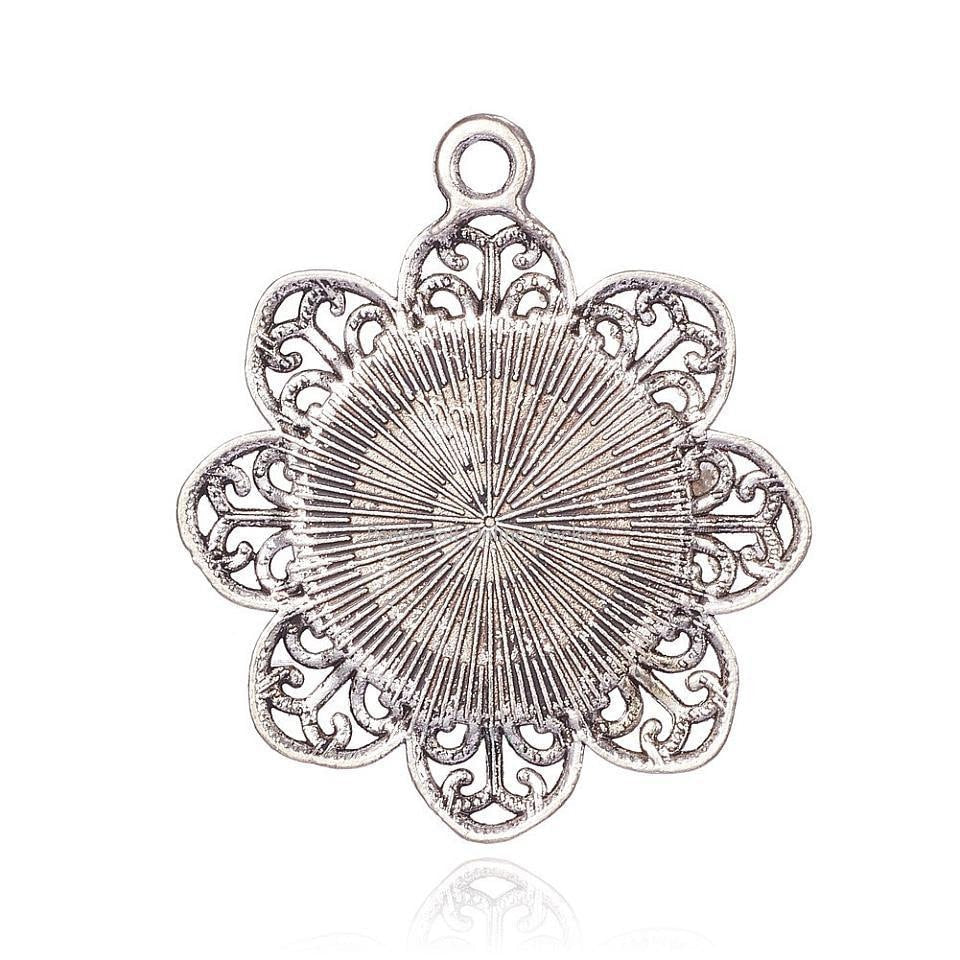 Mother Sophia Religious Pendant Flower Shape Medal