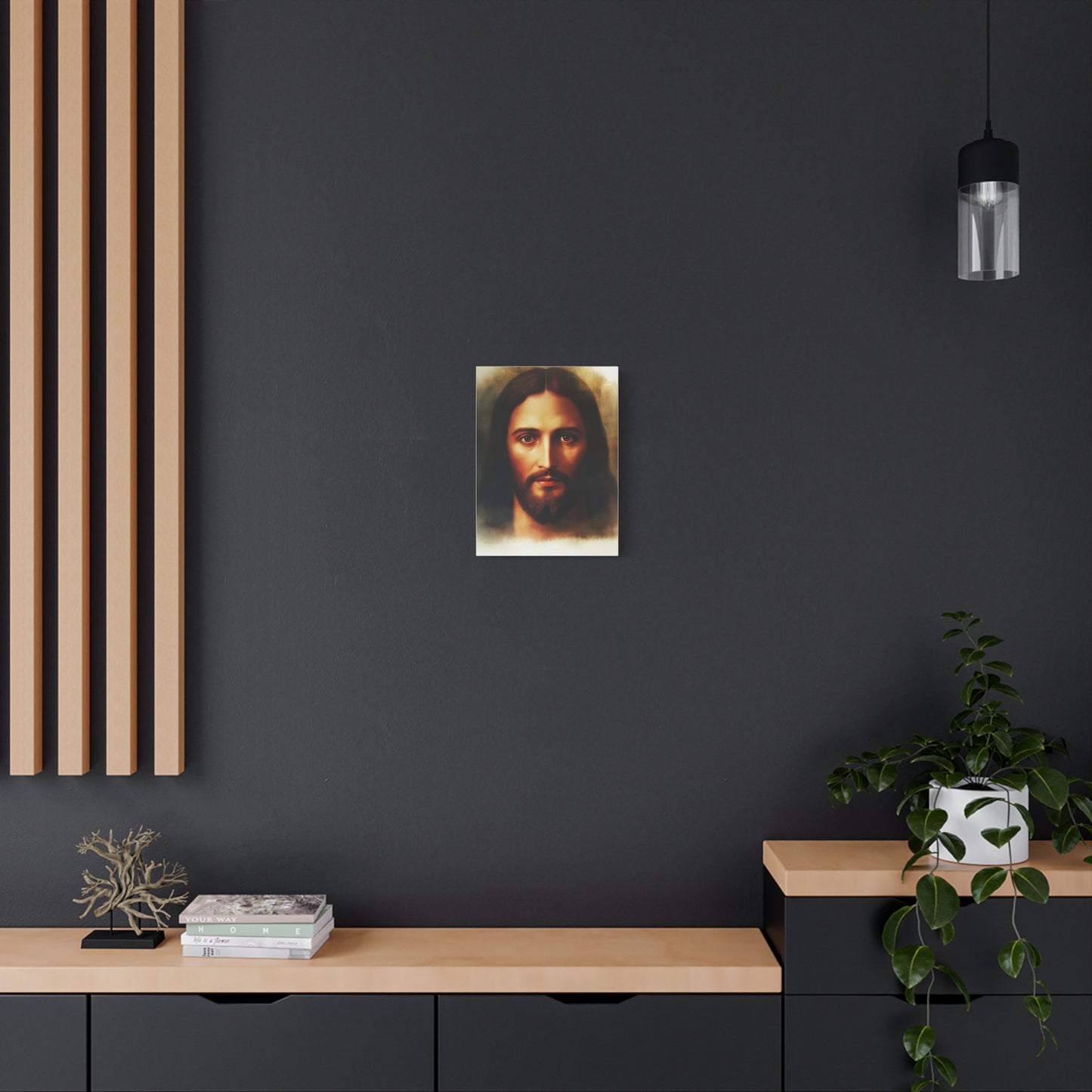 Jesus Holy Face Catholic Canvas Wall Art, Christian Decor