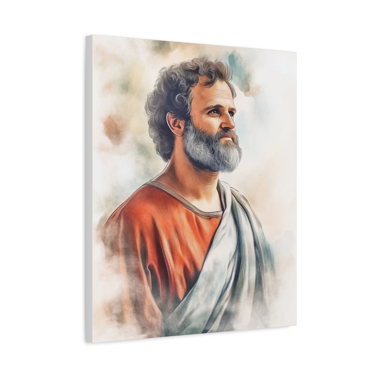 Ready to Hang - St. Paul the Apostle watercolor Catholic Canvas Wall Art, Christian Decor