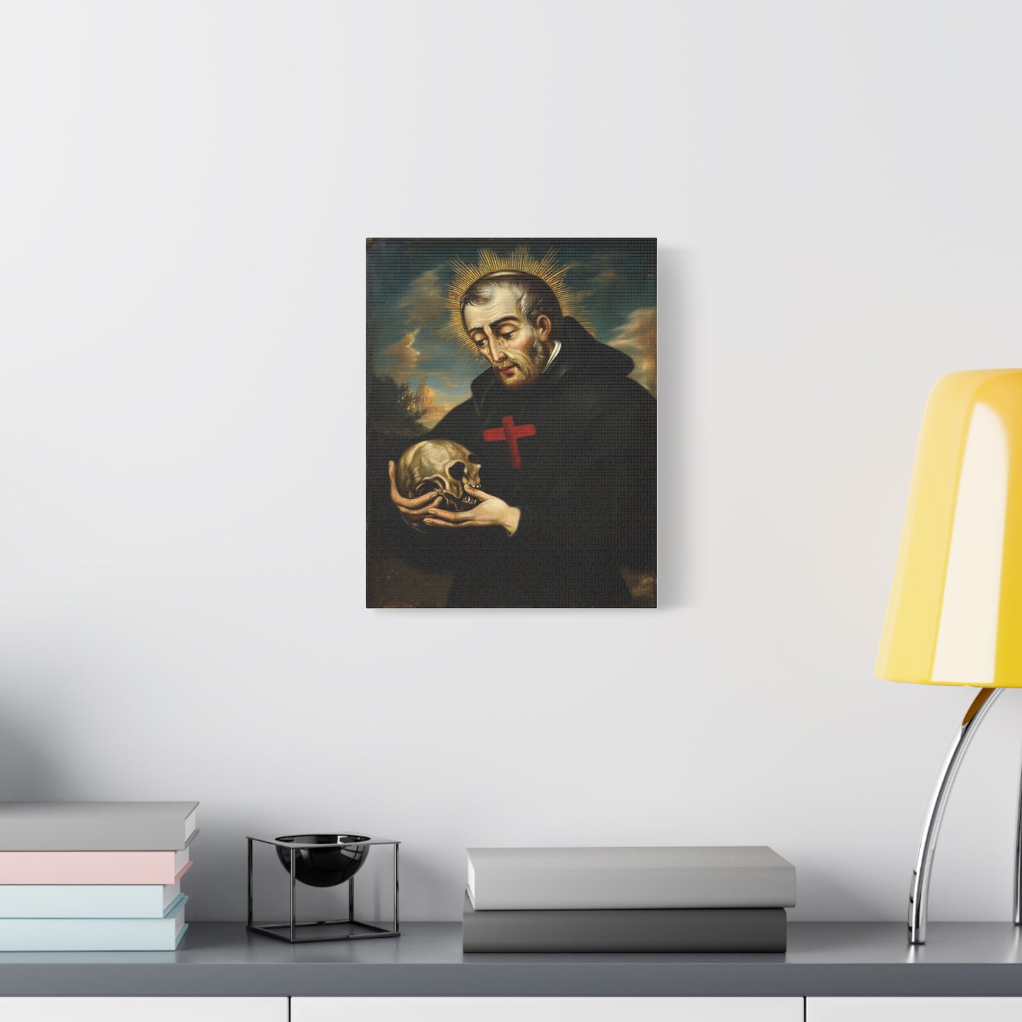 St. Camillus de Lellis Catholic Canvas Wall Art, Christian Decor