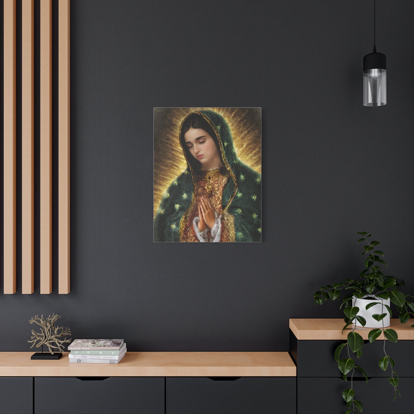 Ready to Hang - Our Lady of Guadalupe Catholic Canvas Wall Art, Christian Decor