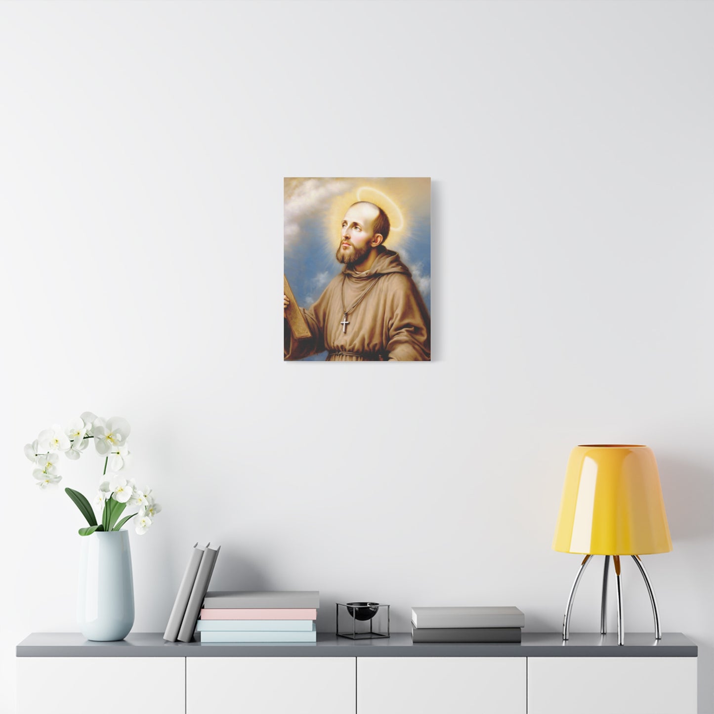 St. Francis de Sales Catholic Canvas Wall Art, Christian Decor