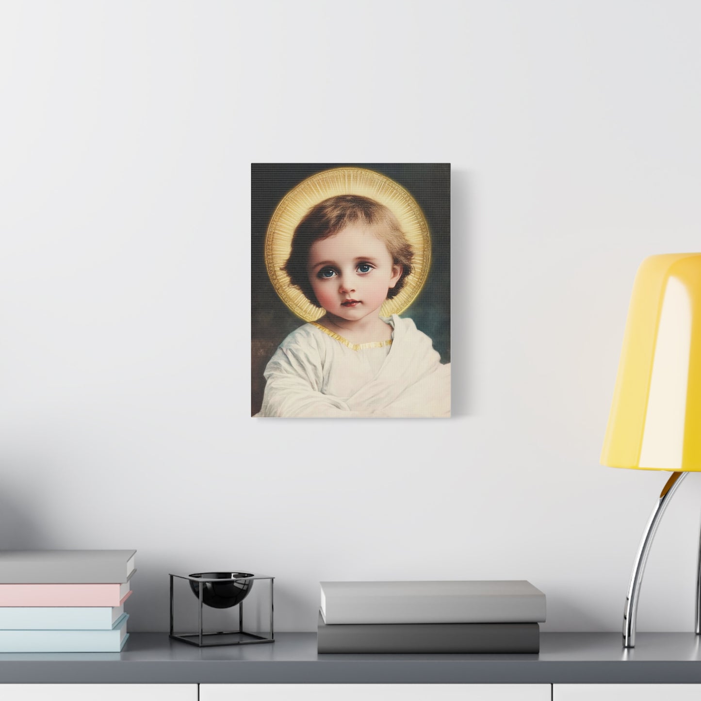 Jesus Child Catholic Canvas Wall Art, Christian Decor