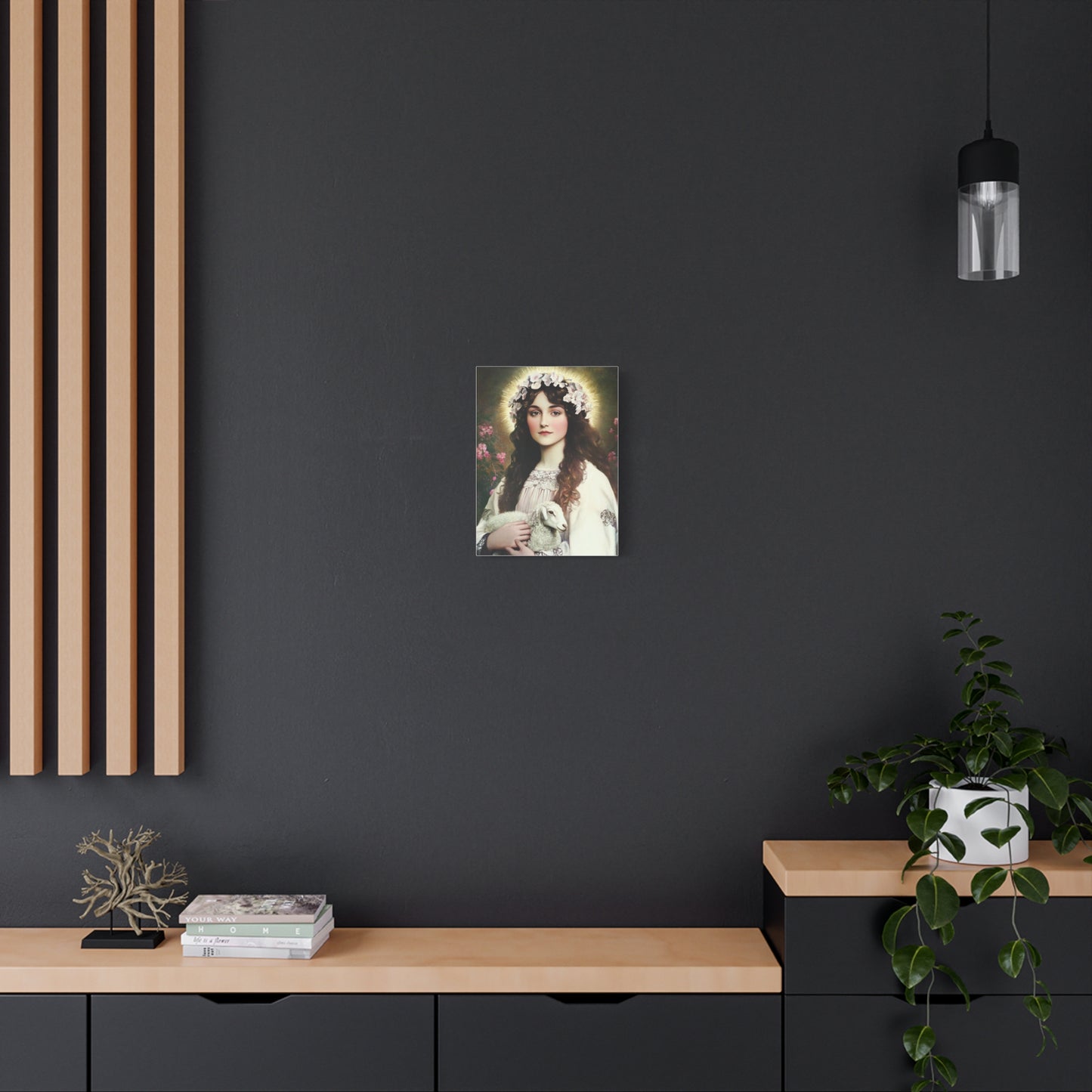 Agnes of rome stCanvas Wall Art, Christian Decor