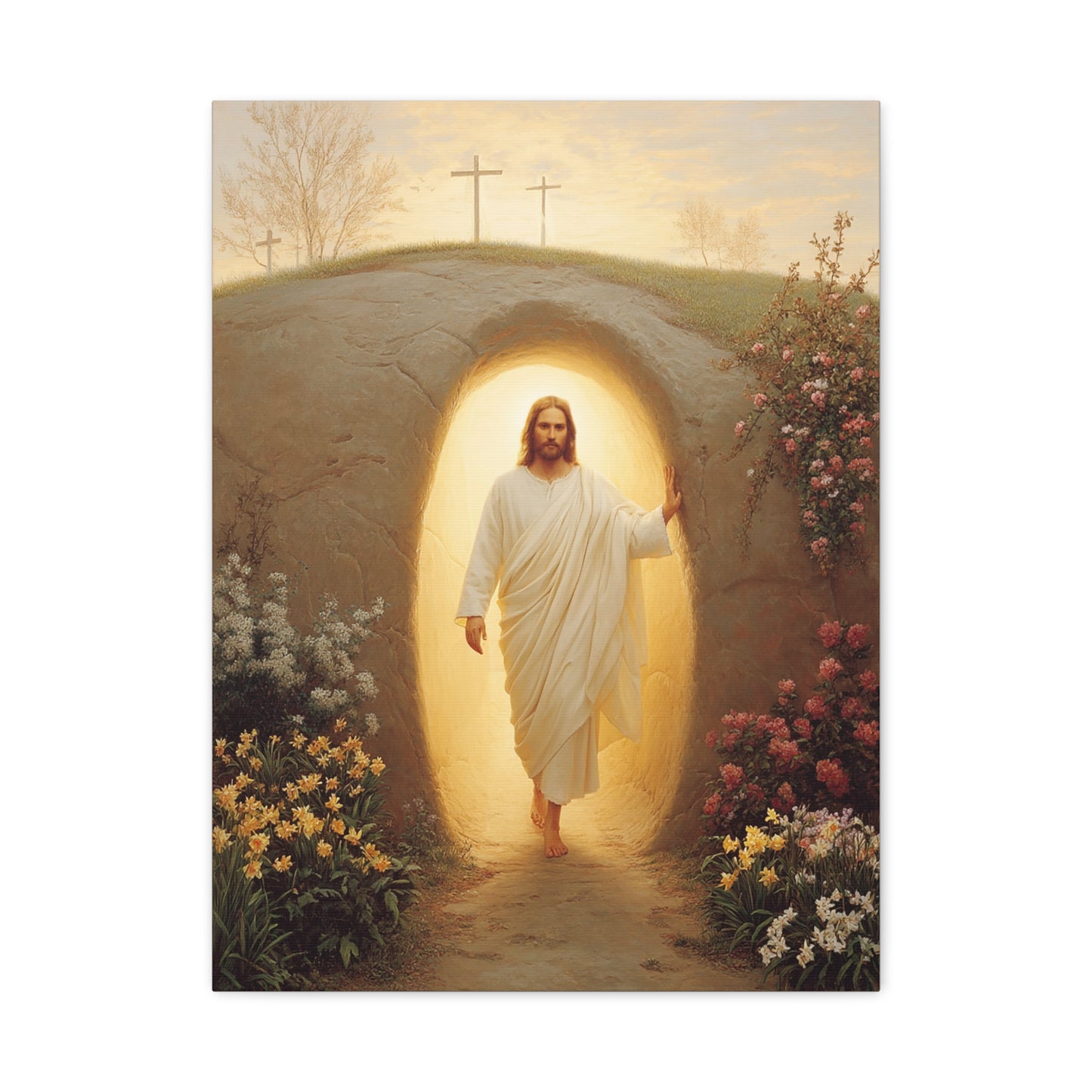 Ready To Hang - Resurrection of Jesus Catholic Canvas Wall Art, Christian Decor
