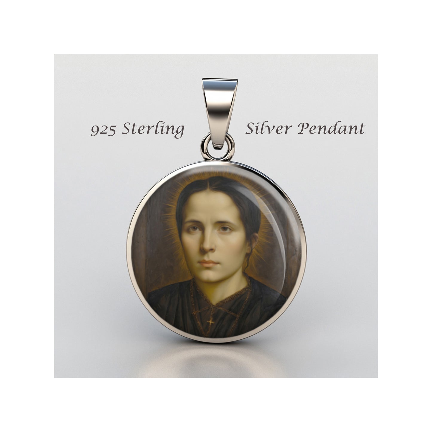 Saint Edvige Carboni Mystics Of The Church Catholic sterling silver 925 Medal image 0