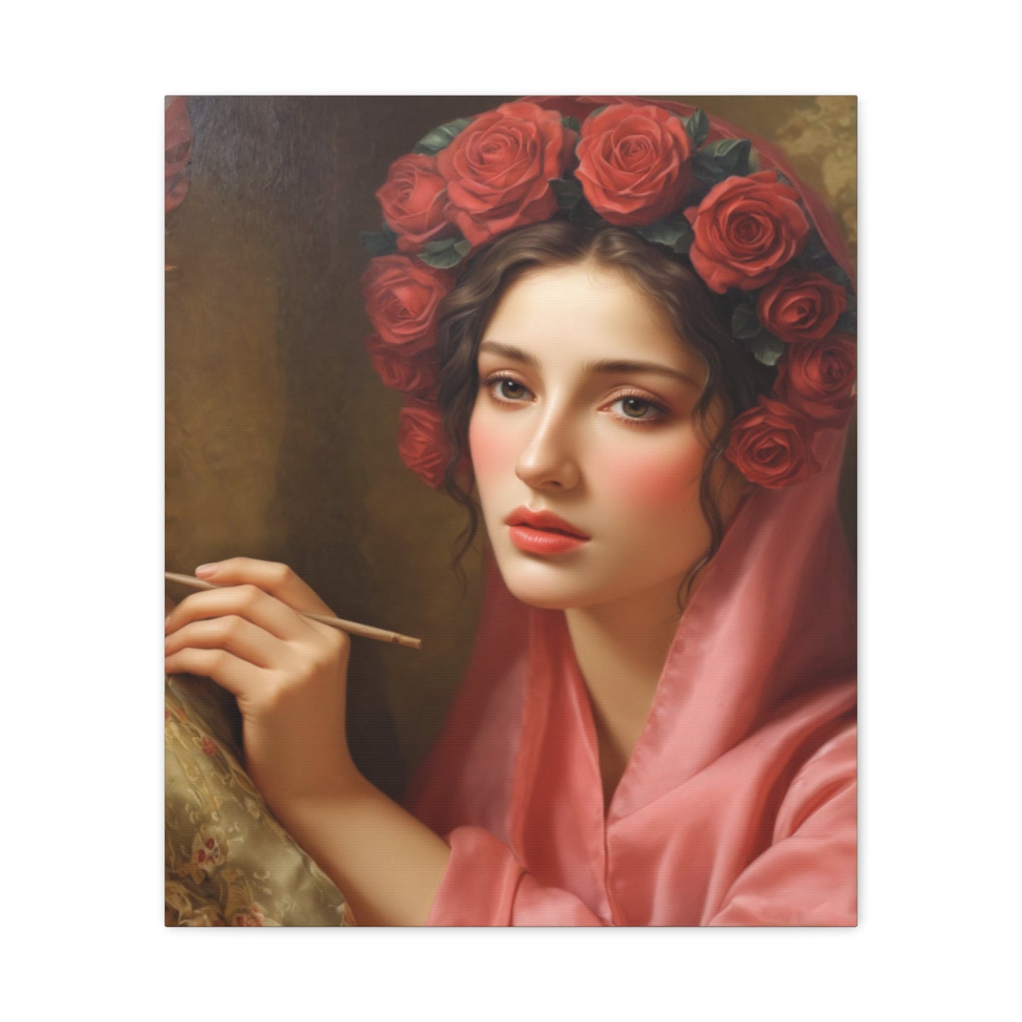 Ready To Hang - St. Rosalia Catholic Canvas Wall Art, Christian Decor