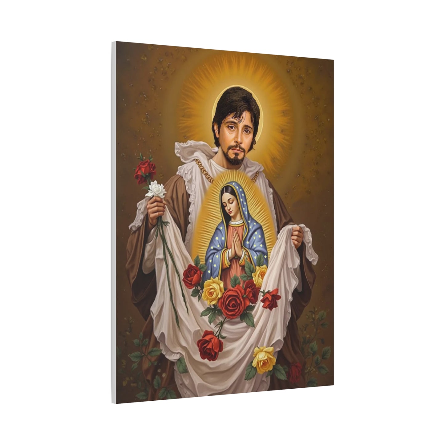 St. Juan Diego Catholic Canvas Wall Art, Christian Decor