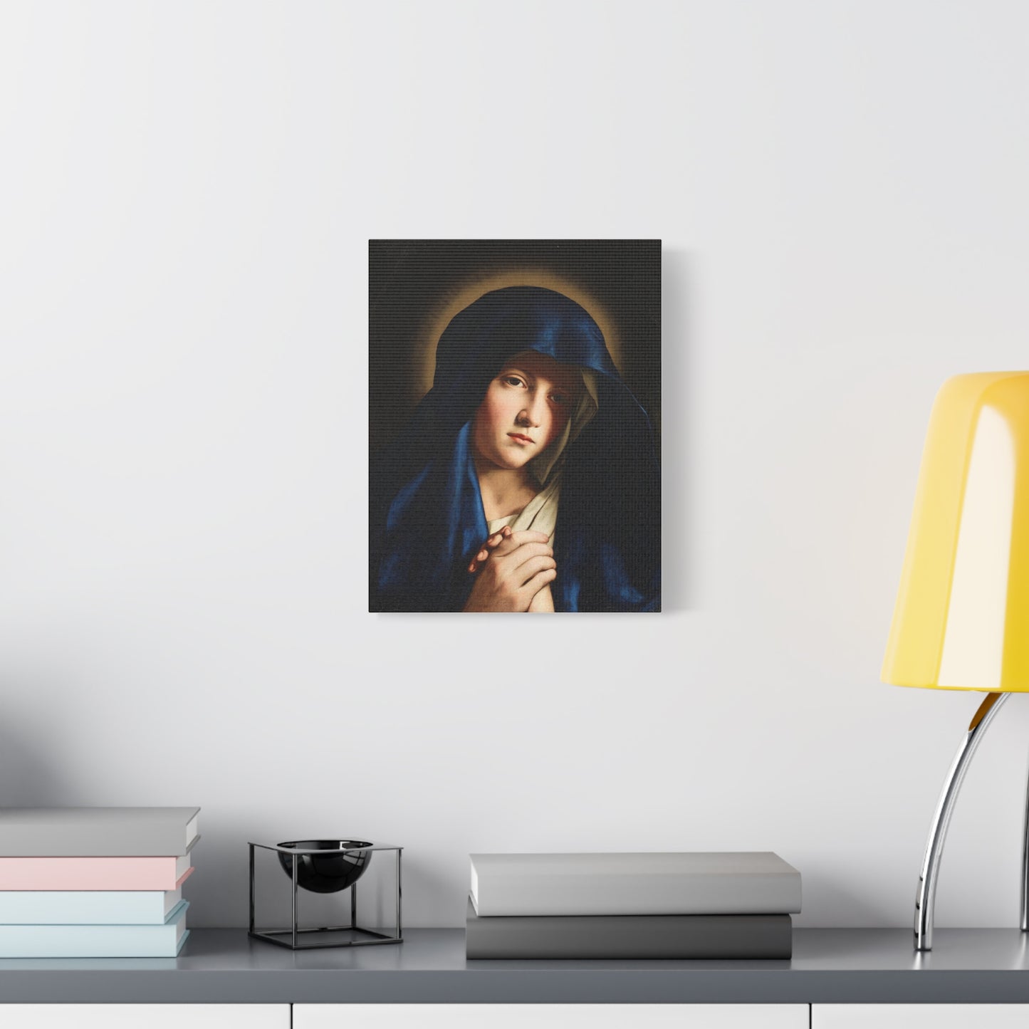 Young Virgin Mary Catholic HQ Print on Canvas Ready To Hang - Virgin Mary Canvas