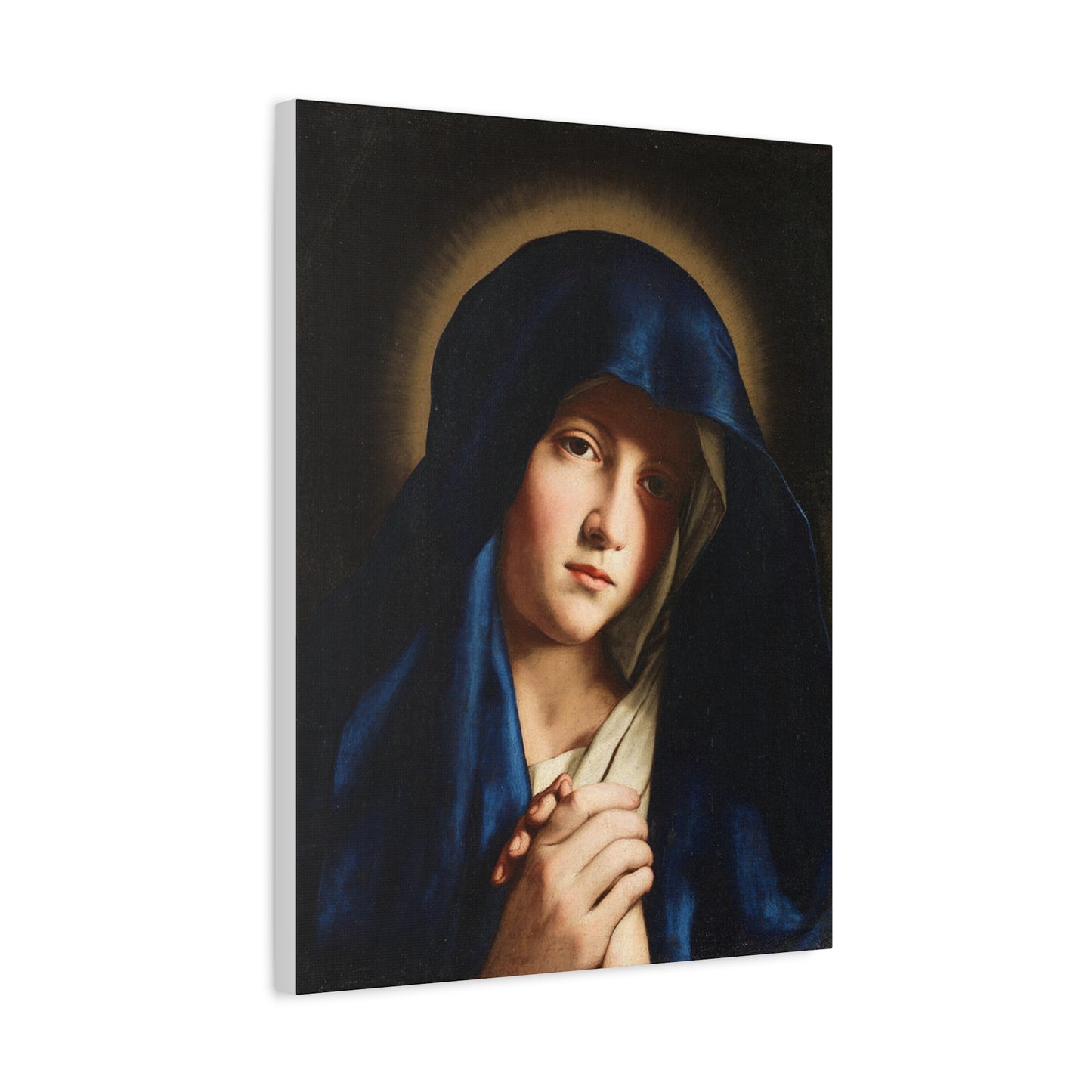 Young Virgin Mary Catholic HQ Print on Canvas Ready To Hang - Virgin Mary Canvas