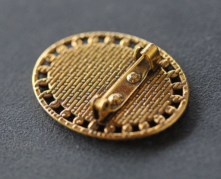 Saint Rafqa St Rebecca / Rafka Brooch. Gold Tone Religious Pin - 3 PCS