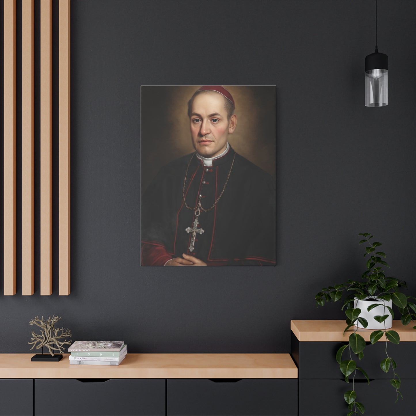 St. Anthony Mary Claret Canvas Print, Catholic Decor Wall, Gift Religious Christian