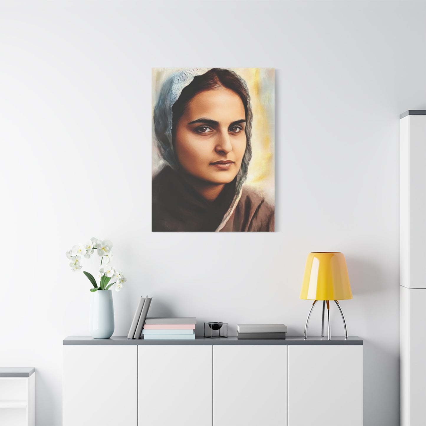 St. Bernadette Soubirous of Lourdes Canvas Print, Catholic Decor Wall, Gift Religious Christian