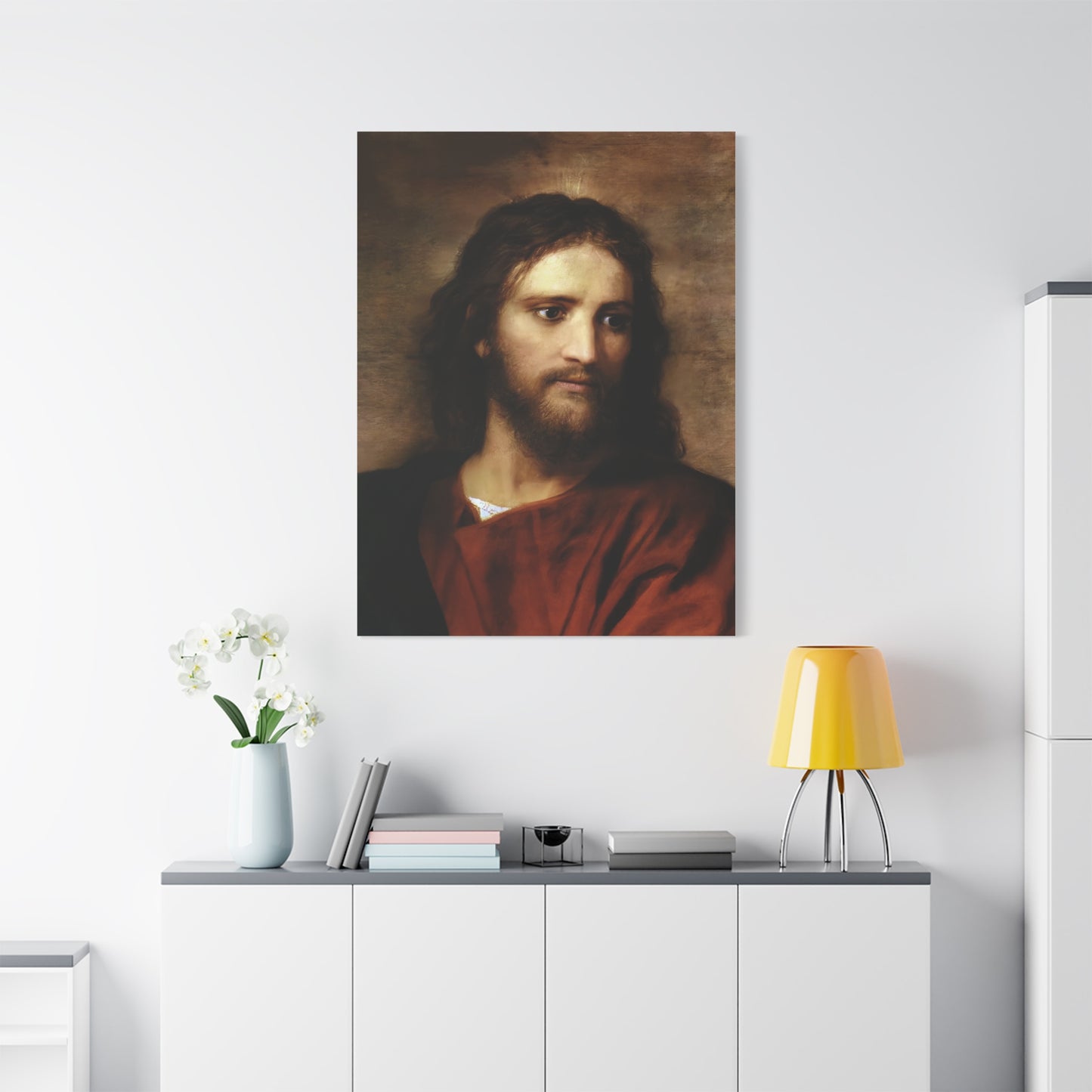 Ready to Hang - Christ at Thirty Three - Hofmann - Catholic Canvas Wall Art, Christian Decor