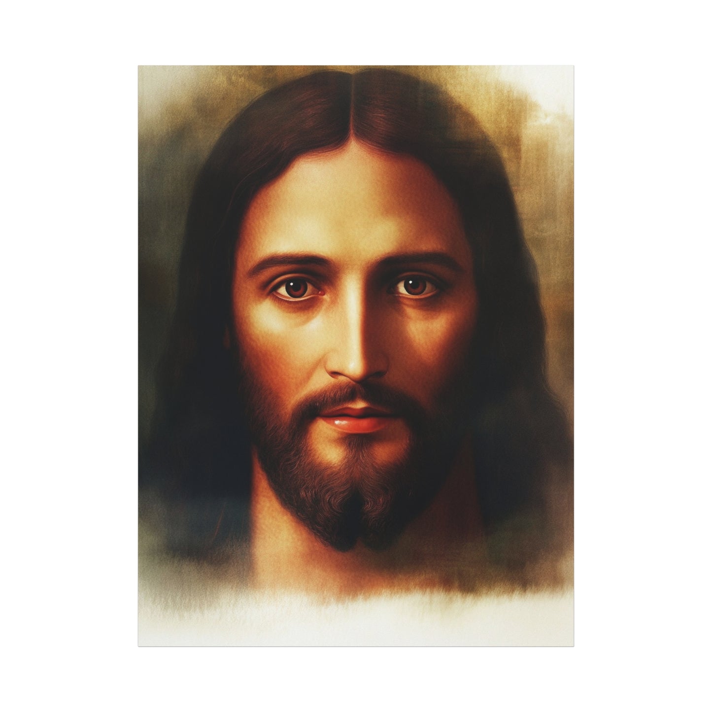 Jesus Holy Face Catholic Canvas Wall Art, Christian Decor