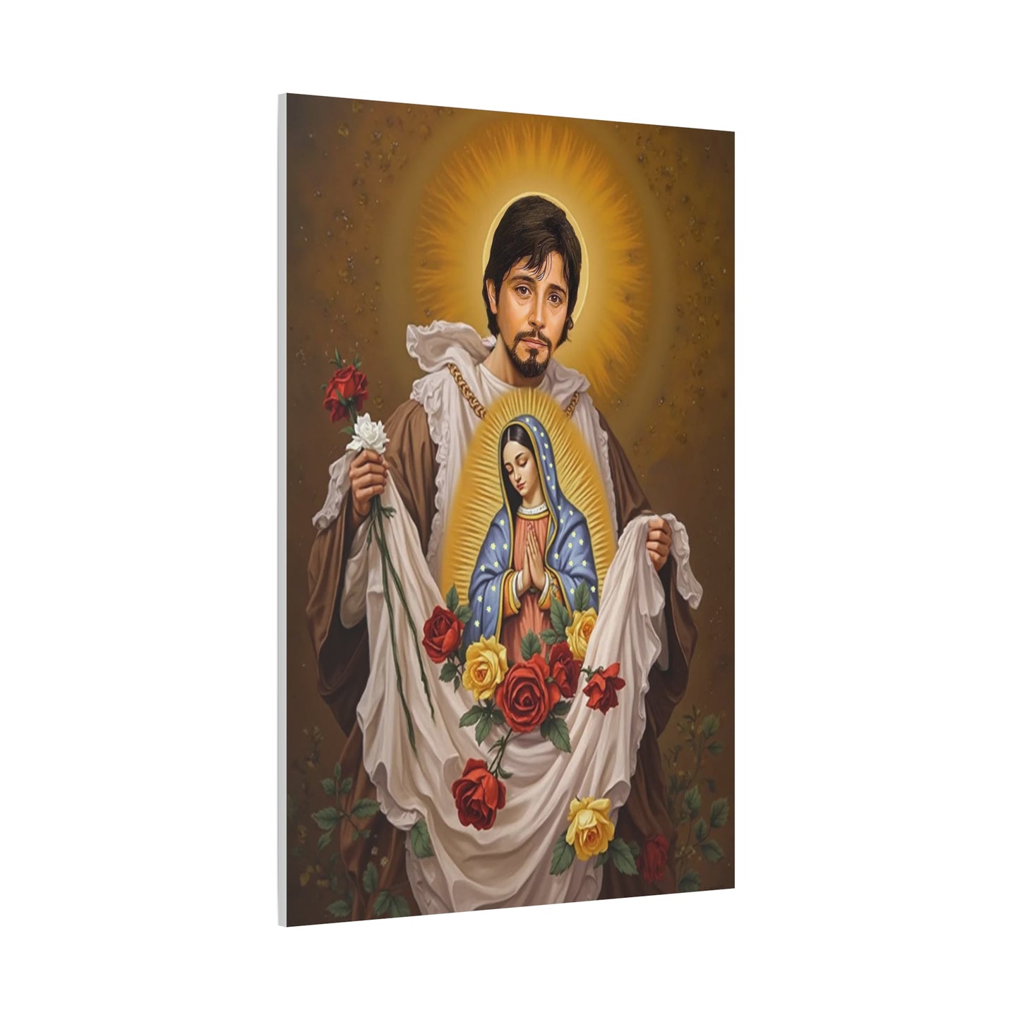 St. Juan Diego Catholic Canvas Wall Art, Christian Decor