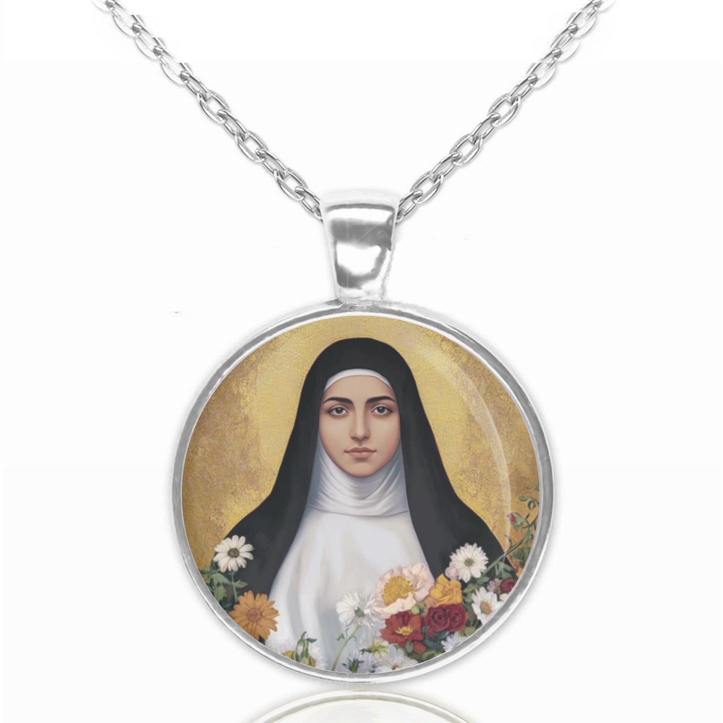 St. Alphonsa Necklace Pendant | Alphonsa of the Immaculate Conception | Indian nun | Patroness of the Sick, Suffering, Medal for Healing