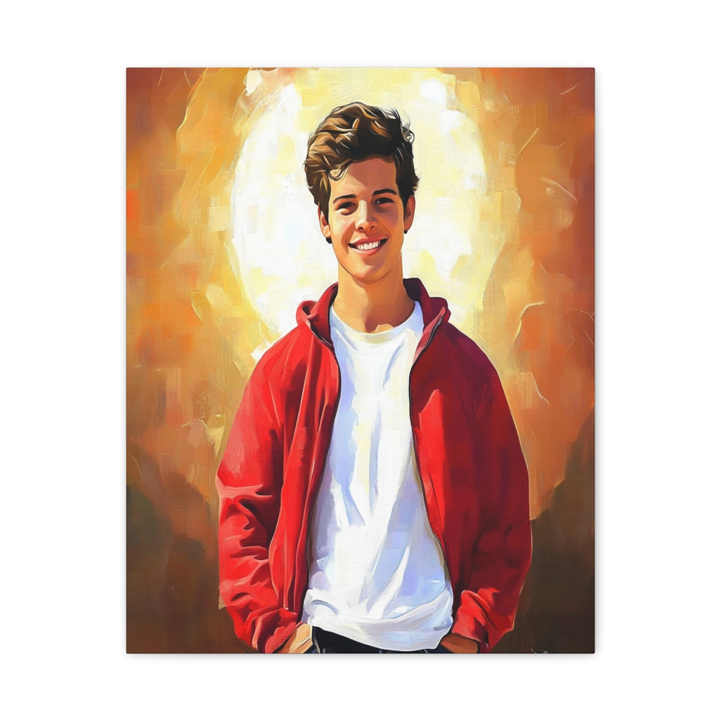 Blessed Carlo Acutis Catholic Canvas Wall Art, Christian Decor