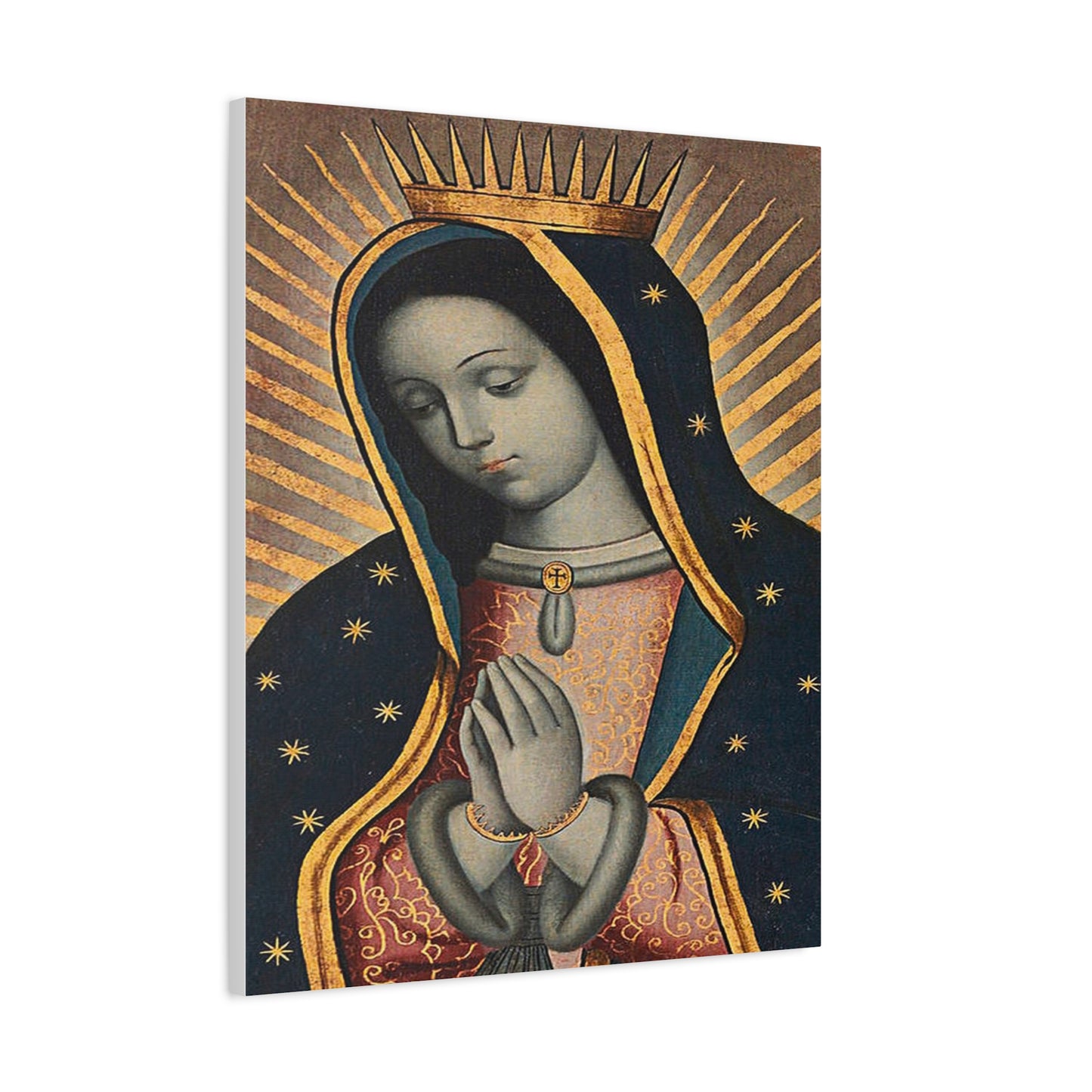 Virgin Of Guadalupe Catholic HQ Print on Canvas Ready To Hang - Virgin Mary Canvas