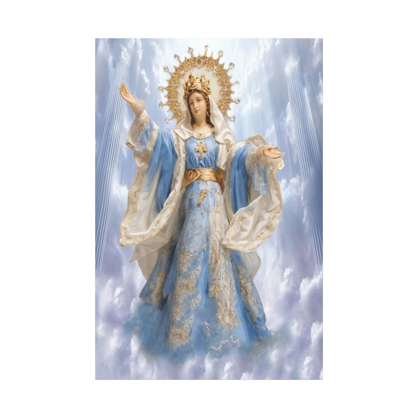 Our Lady of Assumption Bulakan Canvas Print, Catholic Decor Wall, Gift Religious Christian