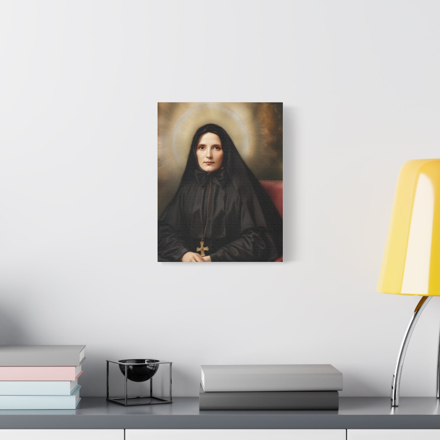 St. Frances Xavier Cabrini Catholic Canvas Wall Art, Christian Decor