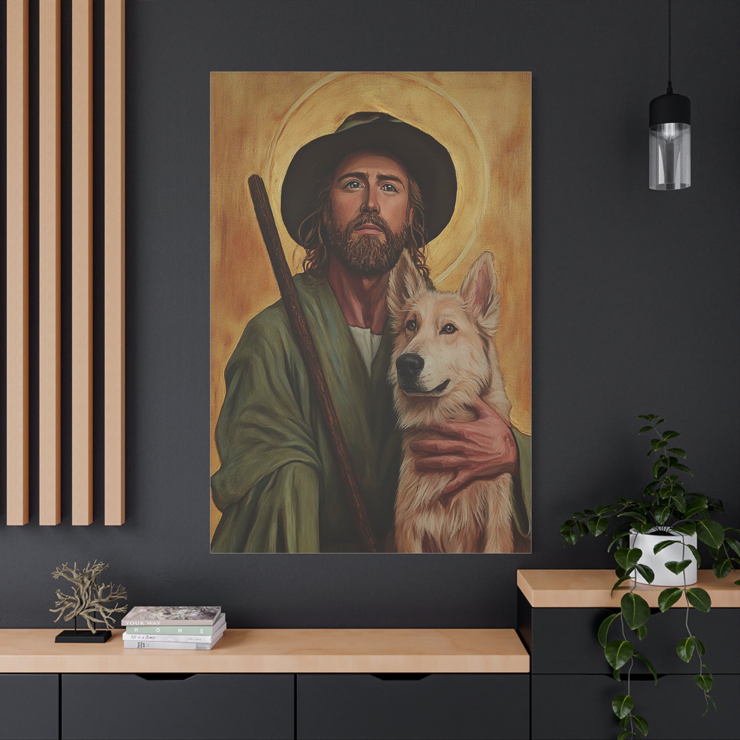 Ready To Hang - St. Roch Catholic Canvas Wall Art, Christian Decor
