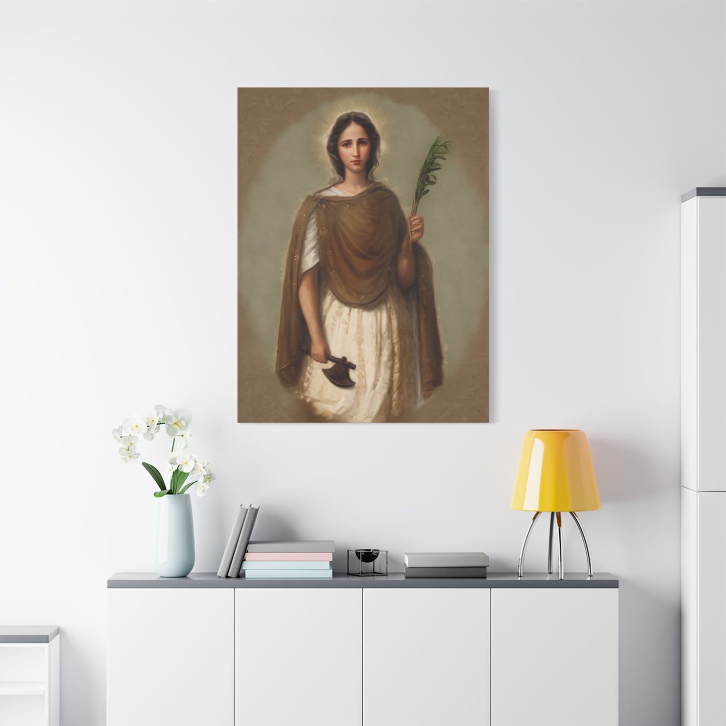 St. Engracia Catholic Canvas Wall Art, Christian Decor
