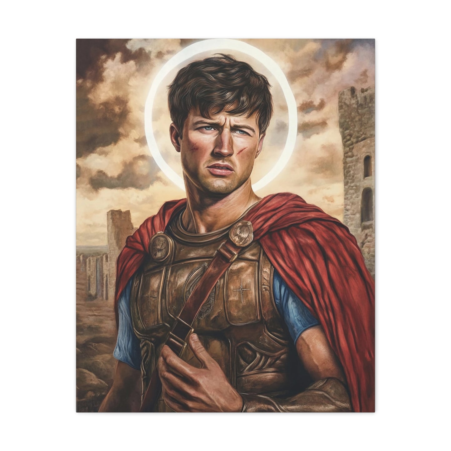 St. Expedite Catholic Canvas Wall Art, Christian Decor