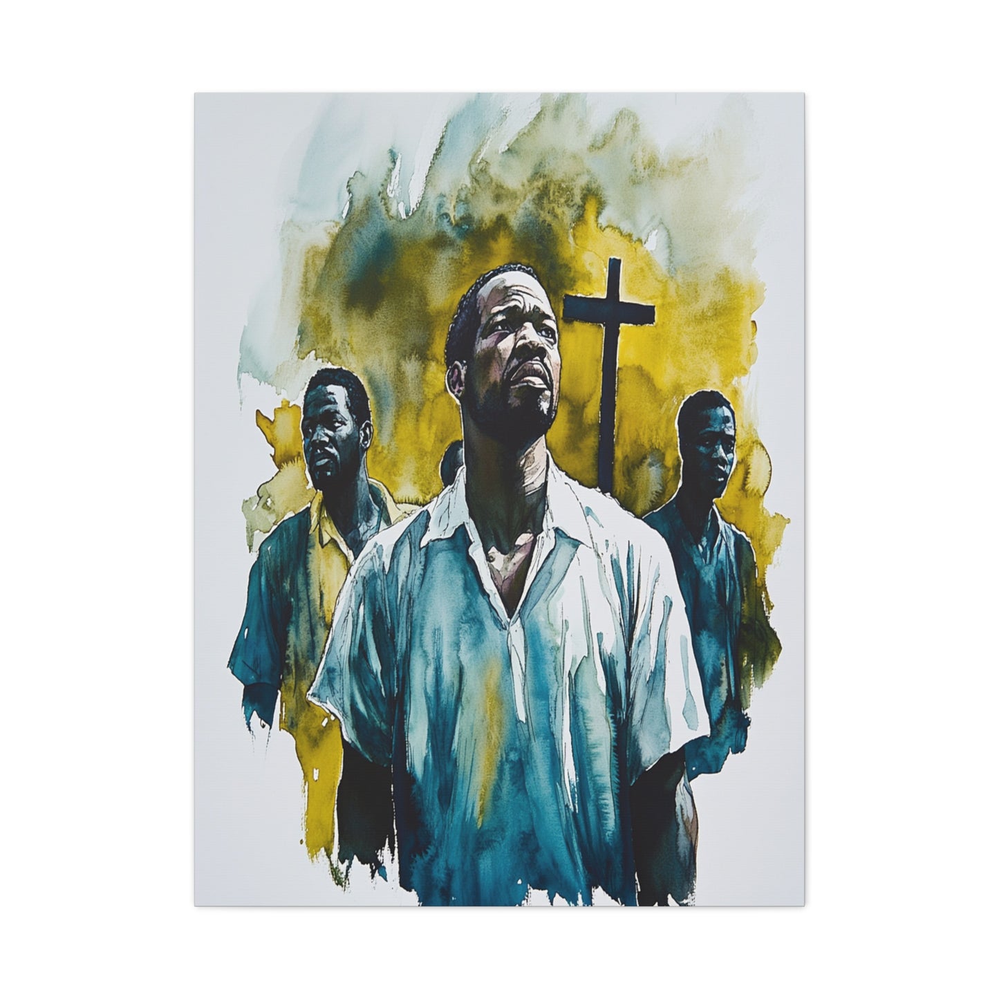 St. Charles Lwanga and Companions Catholic Canvas Wall Art, Christian Decor