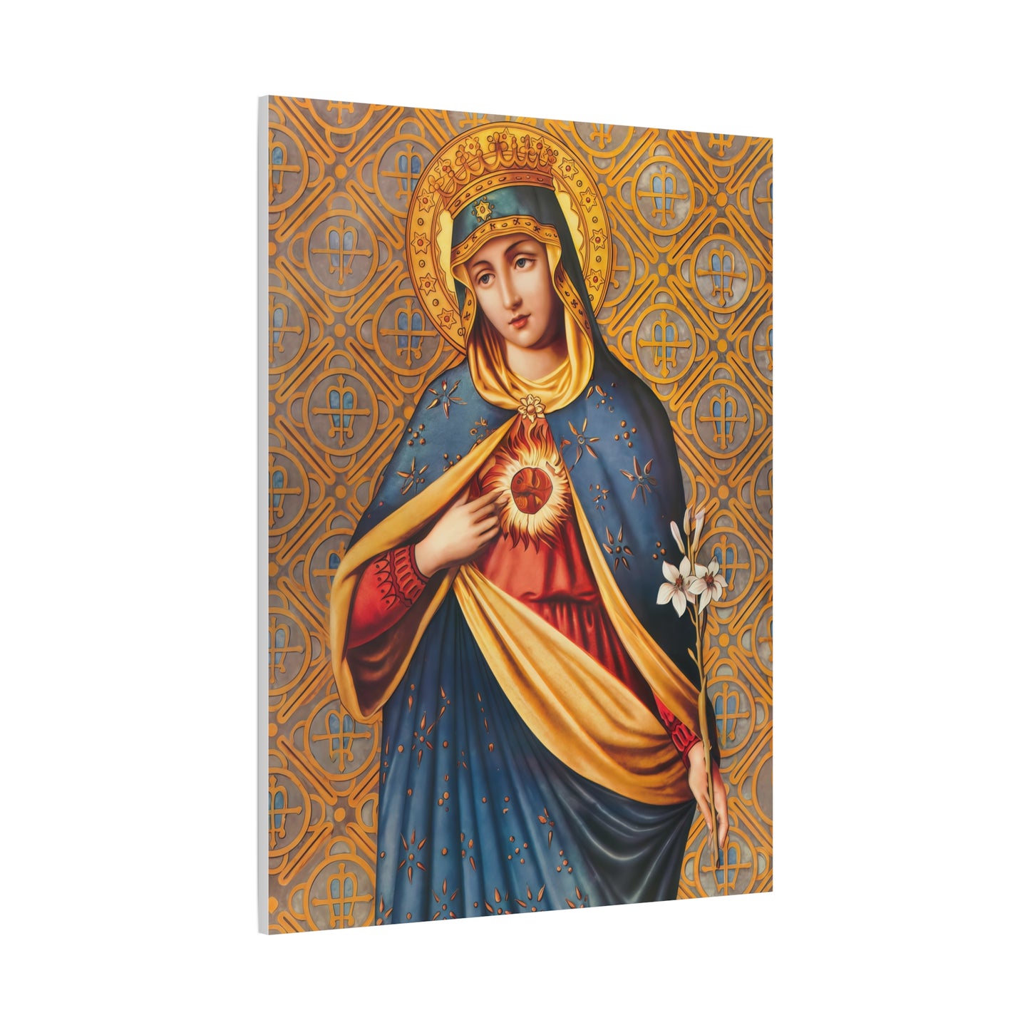 Ready to Hang - Immaculate Conception Mother Mary Catholic Canvas Wall Art, Christian Decor